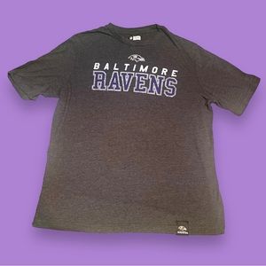 Grey Baltimore Ravens T Shirt